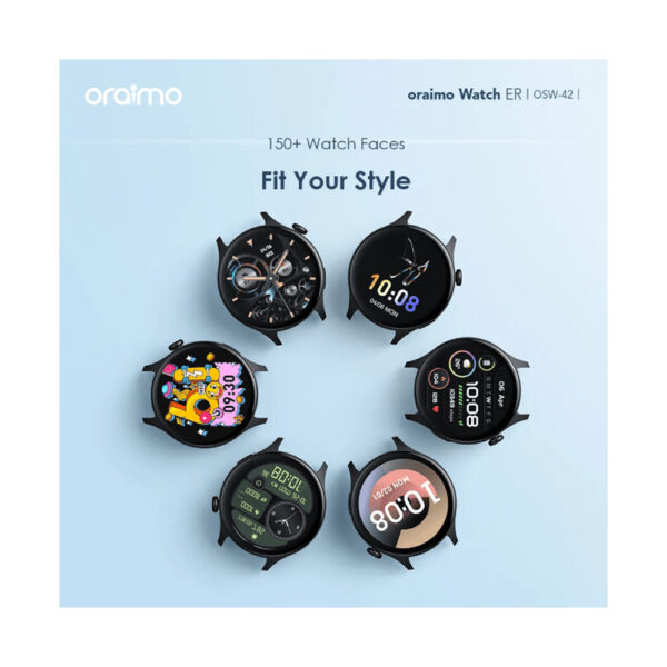 Oraimo Watch ER (OSW-42) Smartwatch – 1.43″ AMOLED, Bluetooth Calls, Heart Rate & SpO₂ | Best Price in Egypt