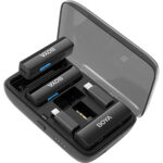 BOYA BOYALINK Dual-Channel Wireless Microphone System – 2 Transmitters, 100m Range