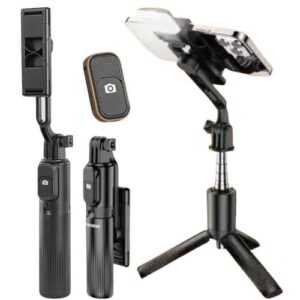 Plokama LIVE-K5 LED Selfie Stick Tripod with Bluetooth Remote & Fill Light