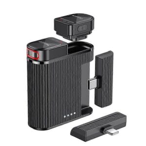 Yesido KR19 Wireless Mini Lavalier Microphone for Android & iPhone – Dual Mic, Noise Reduction, 2.4GHz