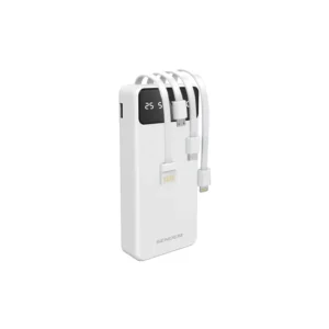 P900-20000mah multifunctional power bank attached with 4 usb cable