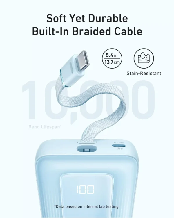 Anker Zolo Power Bank 10000mAh 30W Built-In USB-C Cable – Best Price in Egypt