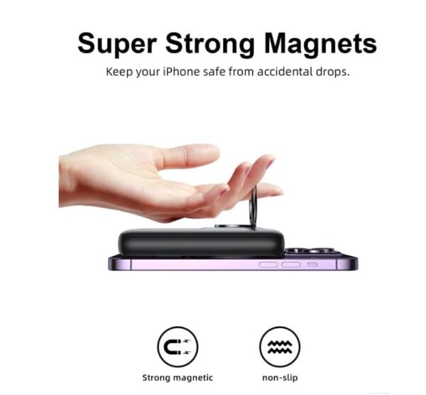 JOYROOM JR-W050 20W Magnetic Wireless Power Bank 10000mAh with Ringhttps Holder