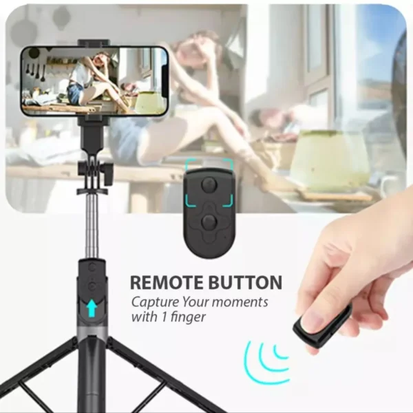 Neepho P170 Extendable Selfie Stick Tripod with Bluetooth Remote Control