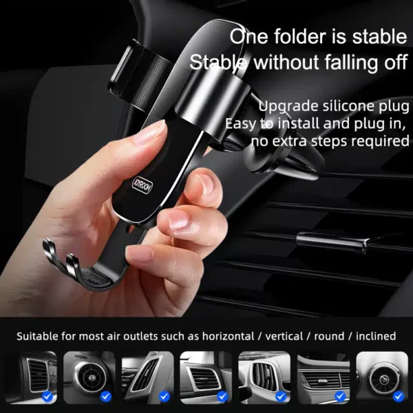 JOYROOM JR-ZS198 Air Vent Gravity Phone Holder 360° – Best Price in Egypt