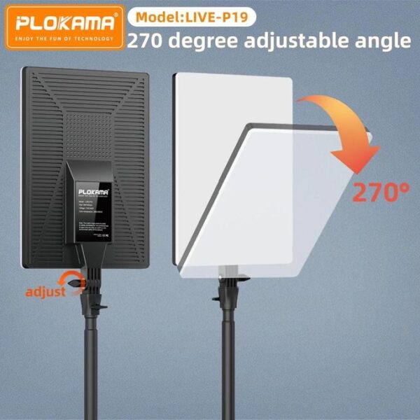 PLOKAMA LIVE-P19 LED Fill Light Panel with Remote & Adjustable Color – Best Price in Egypt