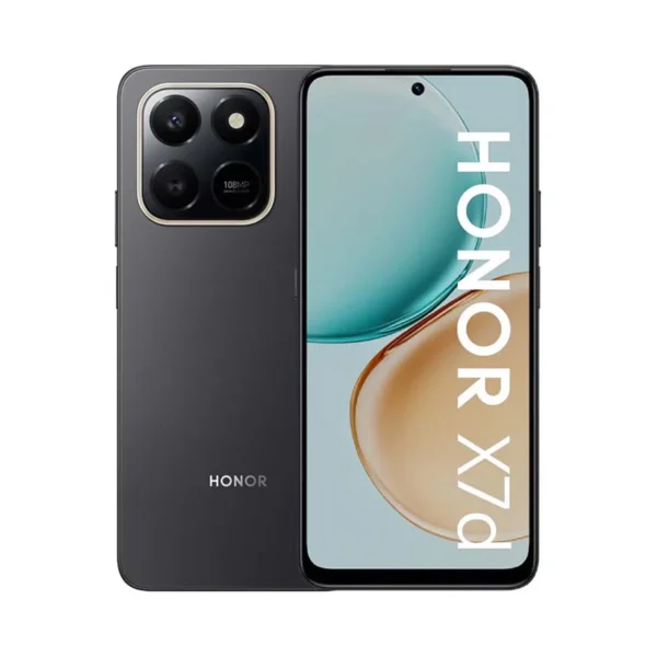 HONOR X7d 4G Black (8GB RAM + 256GB) — 6.77″ 120Hz Display, 108MP Camera, 6500mAh Battery, 35W Fast Charging | Best Price in Egypt