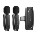 Yesido KR13 – Dual Wireless Lavalier Mic with AI Noise Cancellation, 20m Range