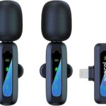 General GM37 Wireless Microphone for iPhone – 2.4GHz, 50m Range, Noise Reduction – Black (Lightning)