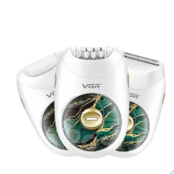 VGR V-736 3-in-1 Lady Epilator – Best Price in Egypt | Hair Removal, Shaving & Exfoliation