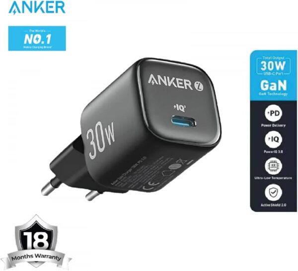 Anker Zolo 30W USB-C Fast Charger with Power Delivery – Original Model A2698L11