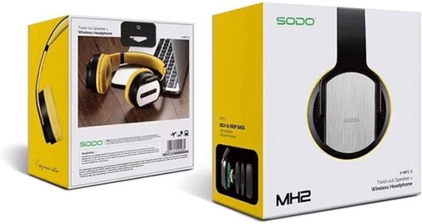 SODO MH2 2-in-1 Bluetooth Headphone & Speaker with NFC – Deep Bass | best price ib egypt