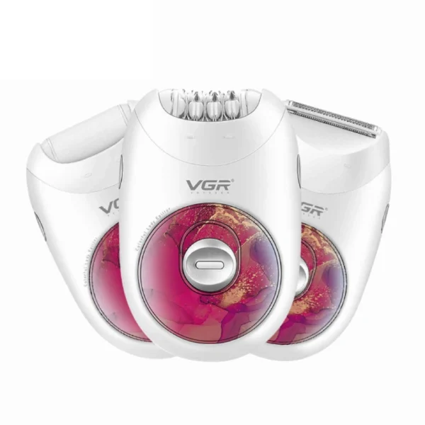 VGR V-736 3-in-1 Lady Epilator – Best Price in Egypt | Hair Removal, Shaving & Exfoliation