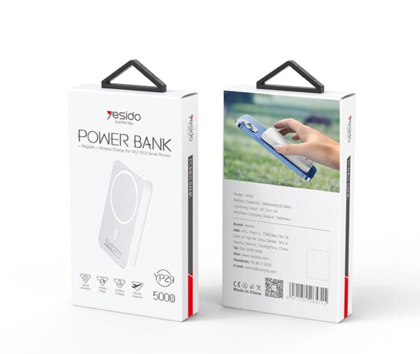 Yesido YP29 Magnetic Wireless Power Bank 5000mAh – Best Price in Egypt