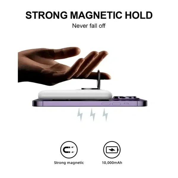 JOYROOM JR-W050 20W Magnetic Wireless Power Bank 10000mAh with Ringhttps Holder