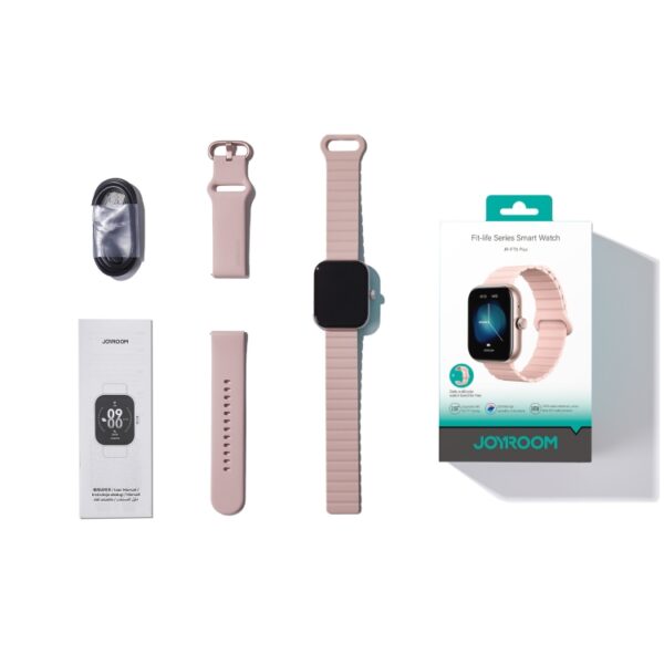 JOYROOM JR-FT5 Plus Smart Watch (Pink) – 1.96″ TFT Display, Bluetooth 5.4, 1ATM Water Resistance – Best Price in Egypt