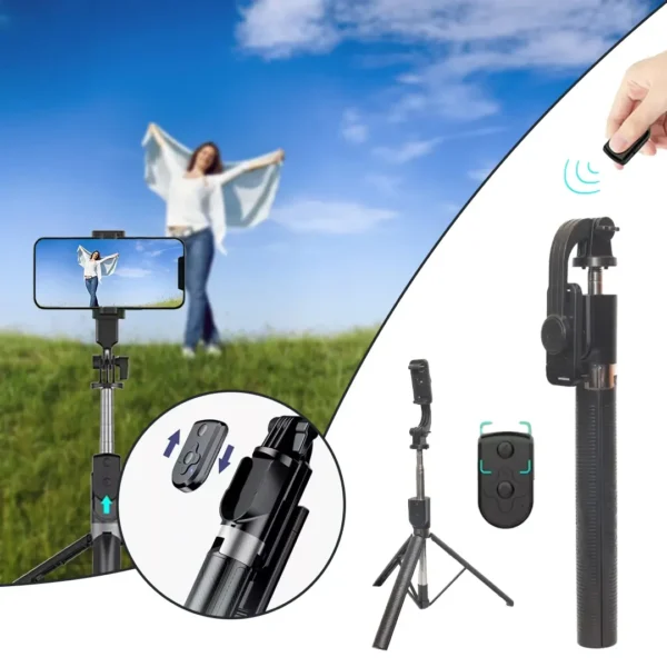 Neepho P170 Extendable Selfie Stick Tripod with Bluetooth Remote Control