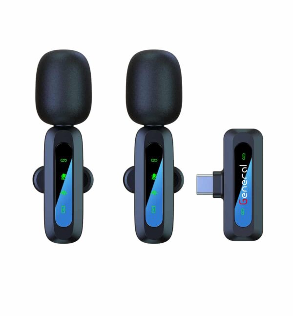 General GM37 Type-C Wireless Microphone – 2.4GHz, 50m Range, Noise Reduction – For Android & USB-C Devices