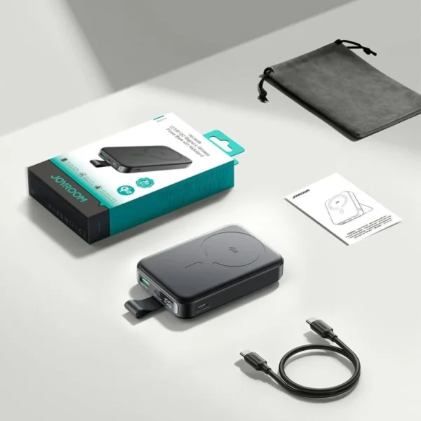 JOYROOM JR-PBM11 10000mAh Qi2 Magnetic Wireless Power Bank 22.5W – Best Price in Egypt