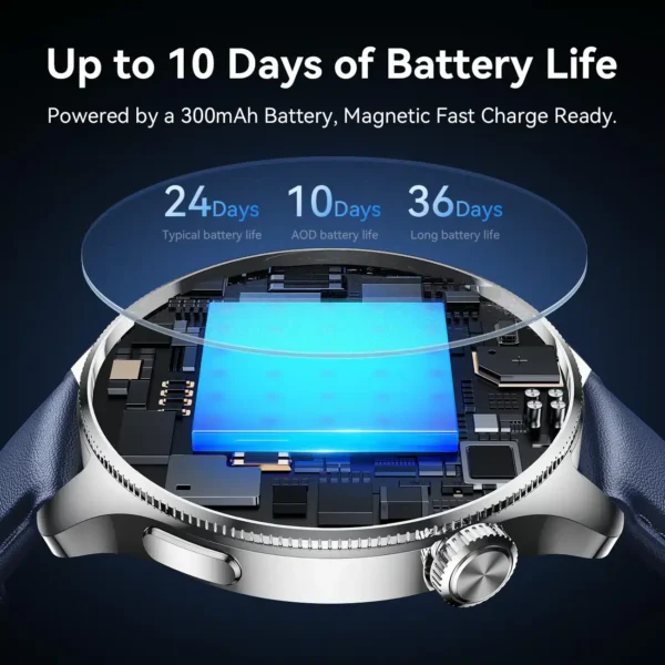 Joyroom JR-FC3 Smart Watch – 1.43'' AMOLED, 100+ Sports Modes, 300mAh, BT 5.4, IP68 Waterproof