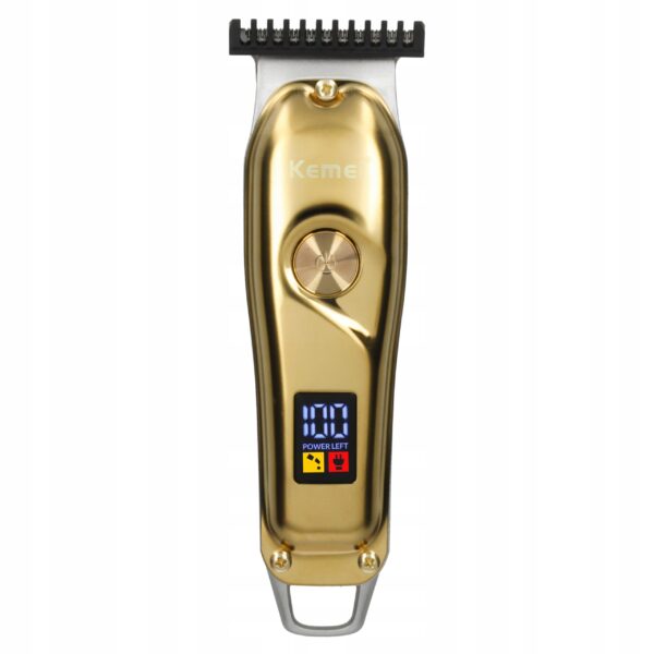 Kemei KM-427 Professional Hair Clipper- Rechargeable USB -Gold