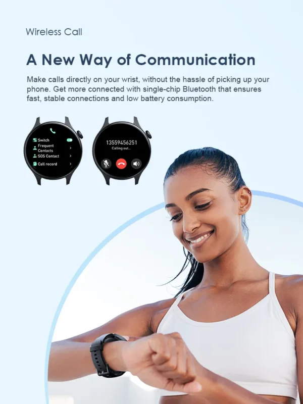 Oraimo Watch ER (OSW-42) Smartwatch – 1.43″ AMOLED, Bluetooth Calls, Heart Rate & SpO₂ | Best Price in Egypt