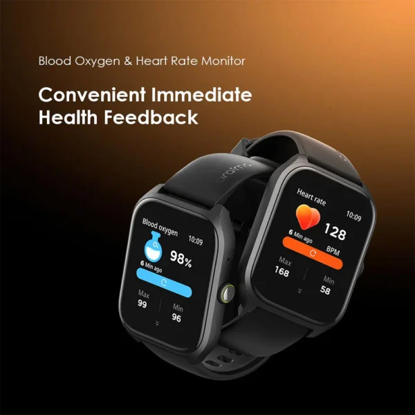Oraimo Watch 5 Lite Smart Watch , Black - OSW-804