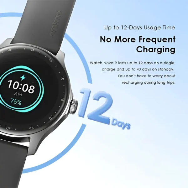 Oraimo Watch Nova R (OSW-821N) Smartwatch – 1.39" TFT Display, 40-Day Standby, Bluetooth 5.3 | Best Price in Egypt