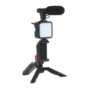 Plokama PK-771 Mobile Video Recording Kit – Microphone, LED Light, Tripod & Bluetooth Remote – Best Price in Egypt