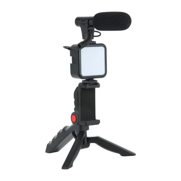 Plokama PK-771 Mobile Video Recording Kit – Microphone, LED Light, Tripod & Bluetooth Remote – Best Price in Egypt