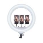 Plokama R45 Ring Light with Tripod Stand and 3 Lighting Modes