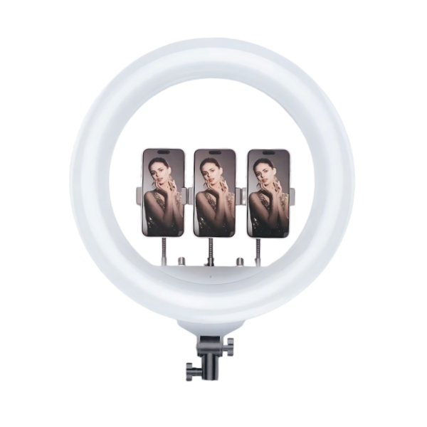 Plokama R45 Ring Light with Tripod Stand and 3 Lighting Modes