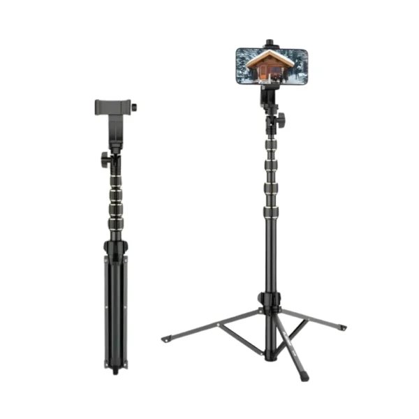 PLOKAMA PK-998 Tripod Stand for Mobile Phones and Cameras | Lightweight Adjustable Stand