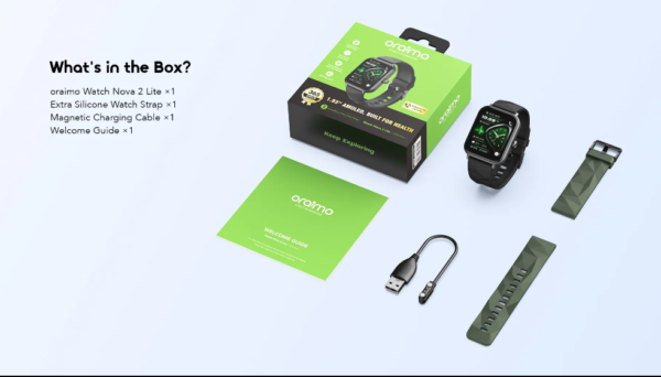 Oraimo Watch Nova 2 Lite OSW-814L Smart Watch 1.93" AMOLED Bluetooth Calling – Best Price in Egypt