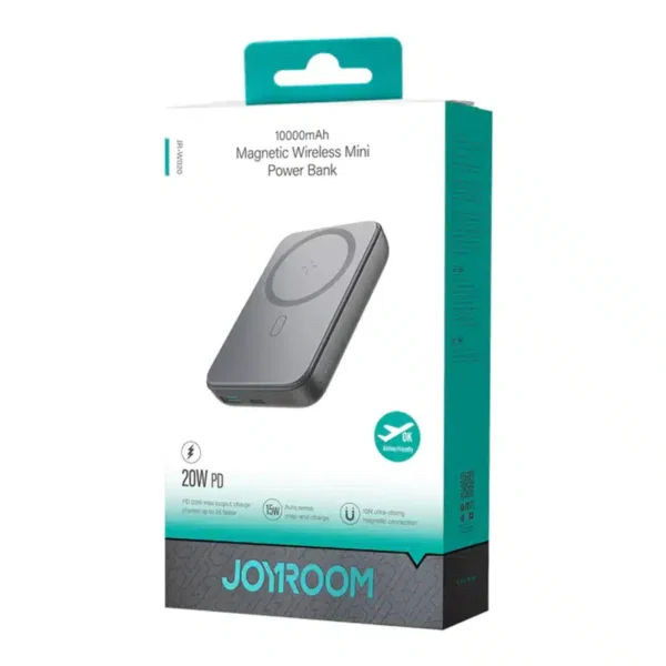 JOYROOM JR-W020 10000mAh Magnetic Wireless Power Bank – 20W PD Fast Charging
