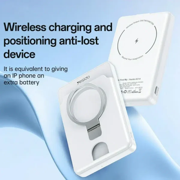 Yesido YP73 Magnetic Wireless Power Bank 5000mAh 15W + Apple Find My – Best Price in Egypt