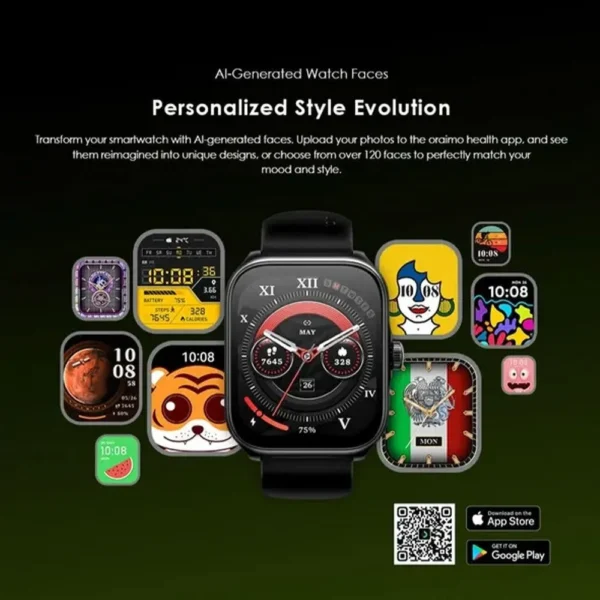 Oraimo Watch Nova N 2.04" AMOLED Smart Watch OSW-813N – Best Price in Egypt