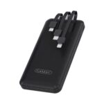 Earldom Wired Power Bank, 10000 mAh, 3 USB Ports, Black - ET-PB41