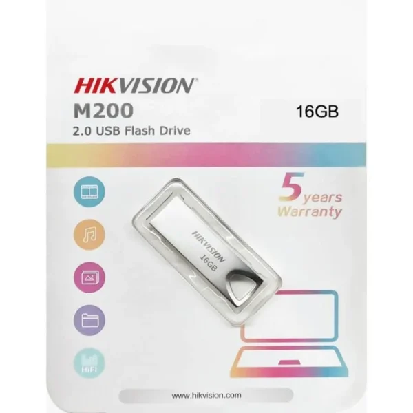 Hikvision M200 16GB Flash Drive USB 2.0 – Original with 1-Year Warranty