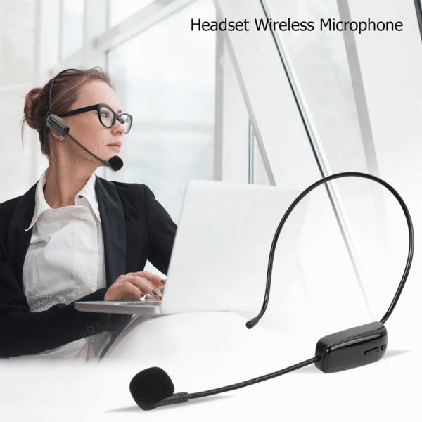 General GH-W1 UHF Wireless Headset Microphone System | Noise Reduction, 20m Range, USB-C Charging