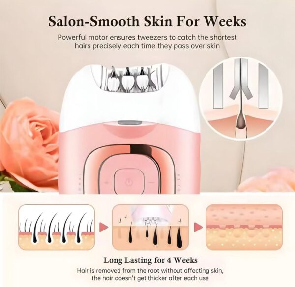 VGR V-760 Wireless womenEpilator 18 Tweezers LED – Best Price in Egypt