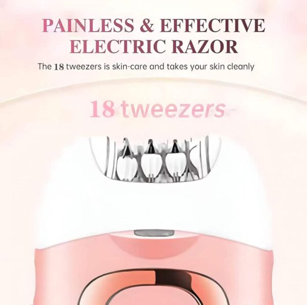 VGR V-760 Wireless womenEpilator 18 Tweezers LED – Best Price in Egypt