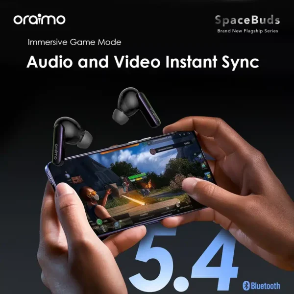 Oraimo SpaceBuds Hybrid ANC OTW-630 (Space Grey, 50dB Noise Cancellation)