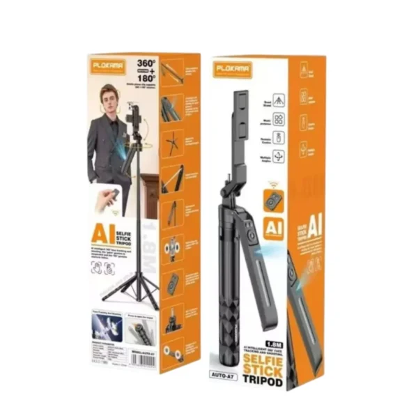 Plokama AUTO-A7 AI Selfie Stick Tripod 1.8M with Face Tracking – Best Price in Egypt