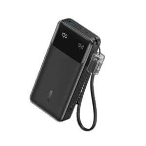 Anker Power Bank 20,000mAh 30W (A1384H11) – USB-C PD Fast Charge, 3 Ports, Digital Display | Black | Best Price in Egypt