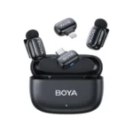 Boya Mini 12 Bluetooth Microphone for Mobile | Compact Wireless Mic for iPhone & Android with Charging Case