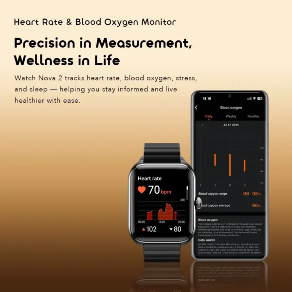 Oraimo Watch Nova 2 OSW-814 2.01" AMOLED Smartwatch – Best Price in Egypt