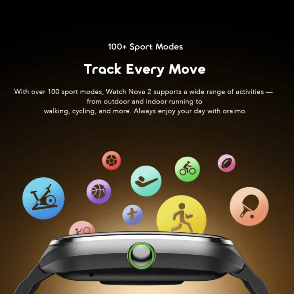 Oraimo Watch Nova 2 OSW-814 2.01" AMOLED Smartwatch – Best Price in Egypt