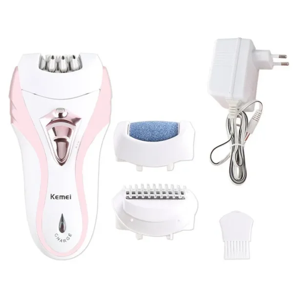 Kemei KM-3010 3-in-1 Lady Epilator, Callus Remover & Shaver – Best Price in Egypt