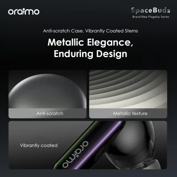 Oraimo SpaceBuds Hybrid ANC OTW-630 (Space Grey, 50dB Noise Cancellation)